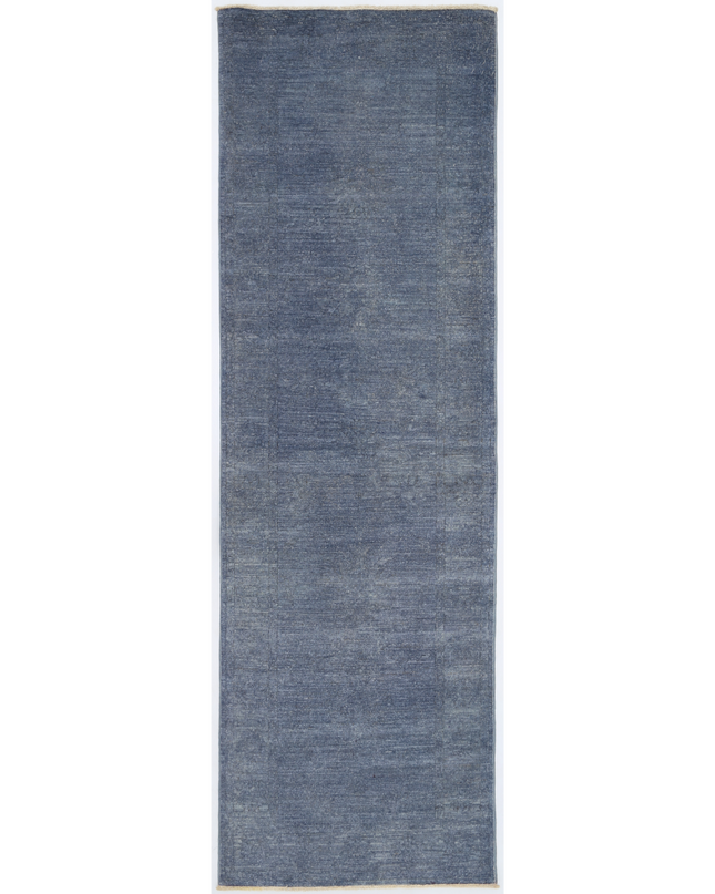 Hand Knotted Overdye Wool Rug 2' 6" X 7' 8"