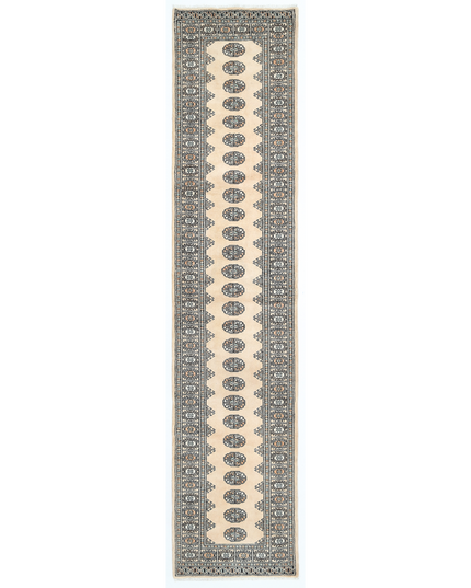 Hand Knotted Bokhara Wool Rug 2' 7" X 11' 10"