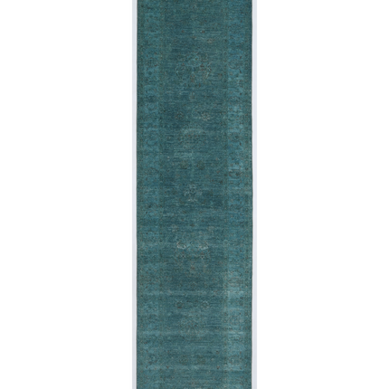 Hand Knotted Overdye Wool Rug 2' 6" X 10' 0"
