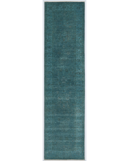 Hand Knotted Overdye Wool Rug 2' 6" X 10' 0"