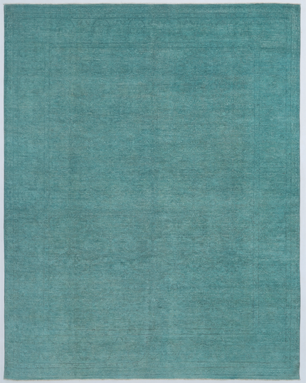 Hand Knotted Overdye Wool Rug 8' 10" X 11' 3"