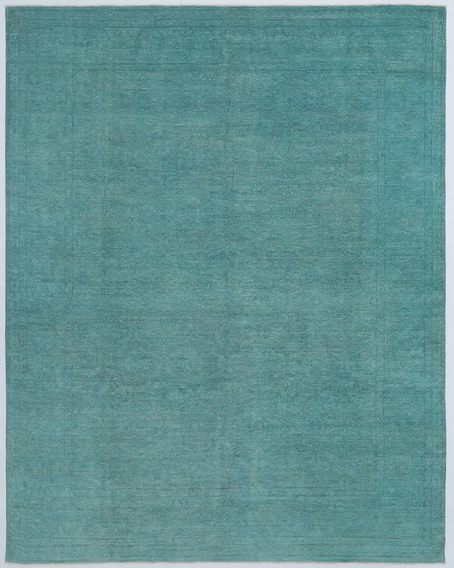 Hand Knotted Overdye Wool Rug 8' 10" X 11' 3"