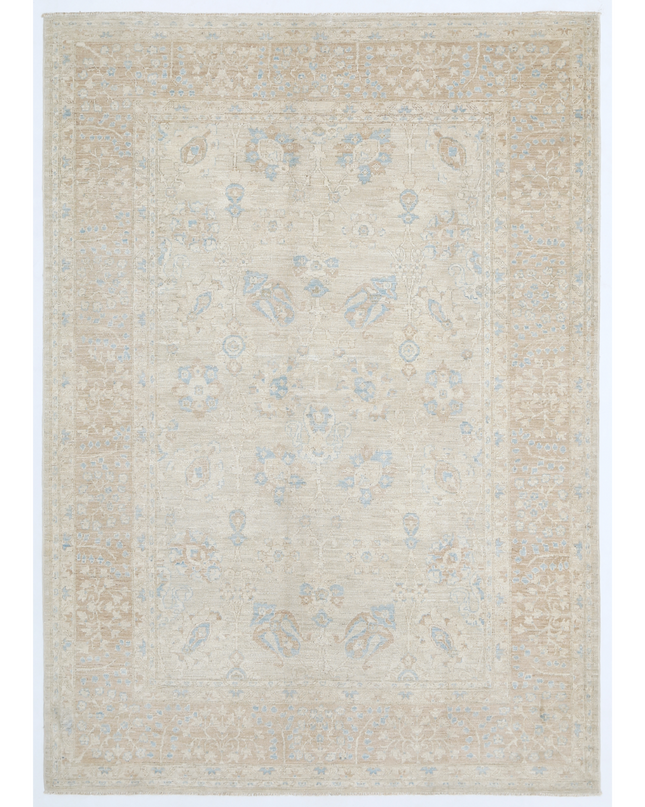 Hand Knotted Serenity Wool Rug 6' 2" X 8' 7"