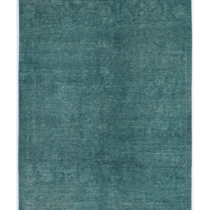 Hand Knotted Overdye Wool Rug 5' 7" X 7' 9"