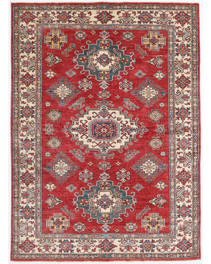 Hand Knotted Kazak Wool Rug 5' 8" X 7' 7"