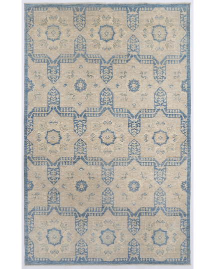 Hand Knotted Serenity Wool Rug 3' 11" X 6' 2"