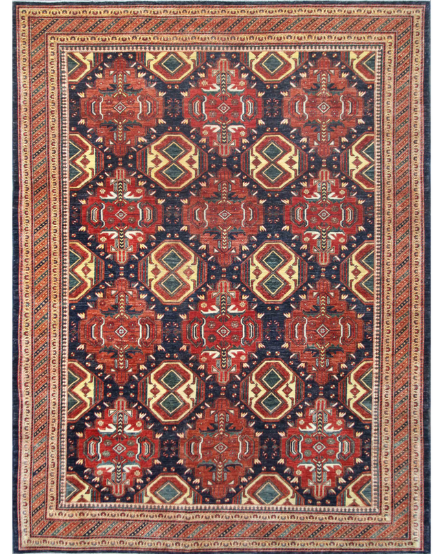 Hand Knotted Humna Wool Rug 8' 11" X 12' 3"