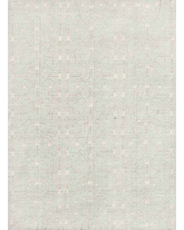 Hand Knotted Ziegler Wool Rug 9' 0" X 12' 1"