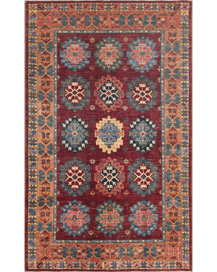 Hand Knotted Humna Wool Rug 7' 1" X 10' 3"