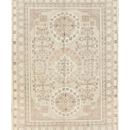 Hand Knotted Khotan Wool Rug 8' 10" X 12' 2"