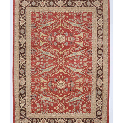 Hand Knotted Ziegler Wool Rug 9' 9" X 13' 9"