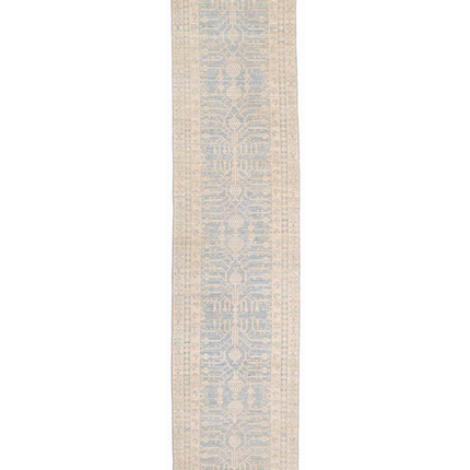 Hand Knotted Khotan Wool Rug 2' 7" X 11' 4"