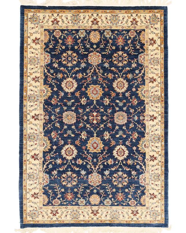 Hand Knotted Ziegler Wool Rug 6' 7" X 9' 9"