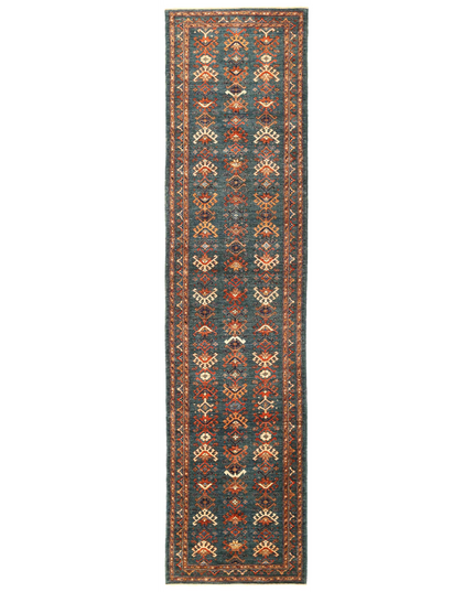 Hand Knotted Humna Wool Rug 2' 11" X 12' 7"
