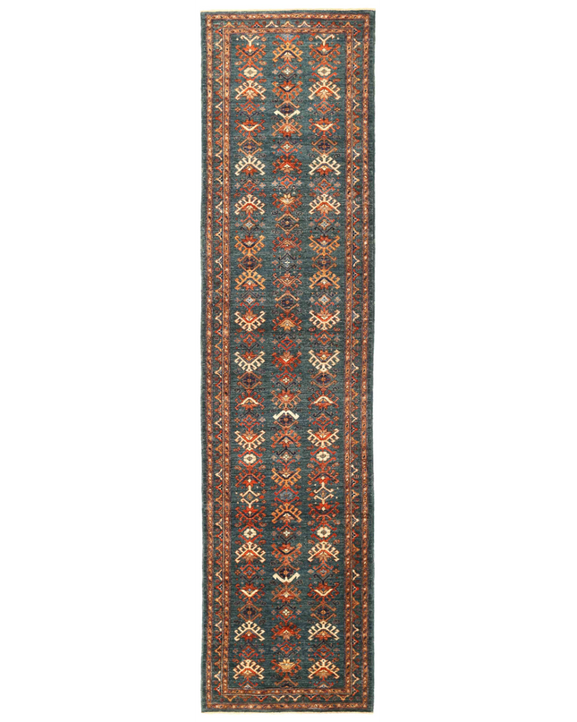 Hand Knotted Humna Wool Rug 2' 11" X 12' 7"