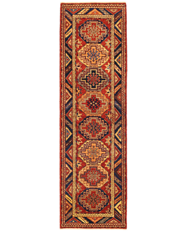 Hand Knotted Humna Wool Rug 2' 11" X 10' 0"