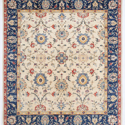 Hand Knotted Ziegler Wool Rug 8' 0" X 8' 11"