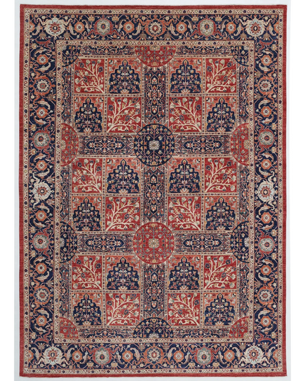 Hand Knotted Ziegler Wool Rug 9' 9" X 13' 7"