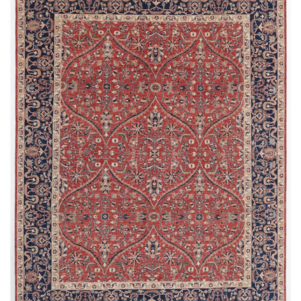 Hand Knotted Ziegler Wool Rug 9' 0" X 11' 7"