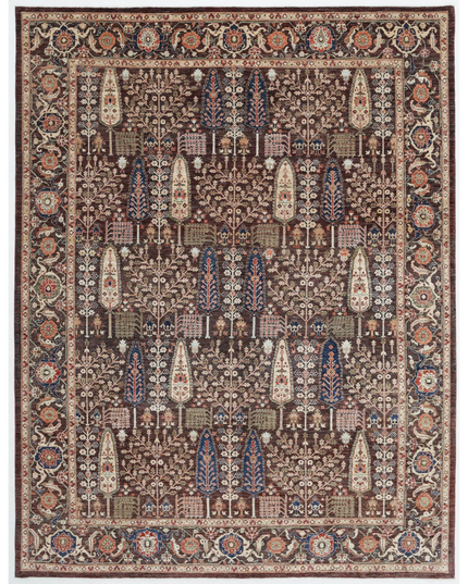 Hand Knotted Ziegler Wool Rug 9' 0" X 11' 8"