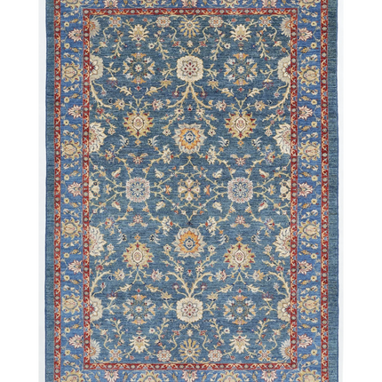 Hand Knotted Ziegler Wool Rug 6' 6" X 9' 8"