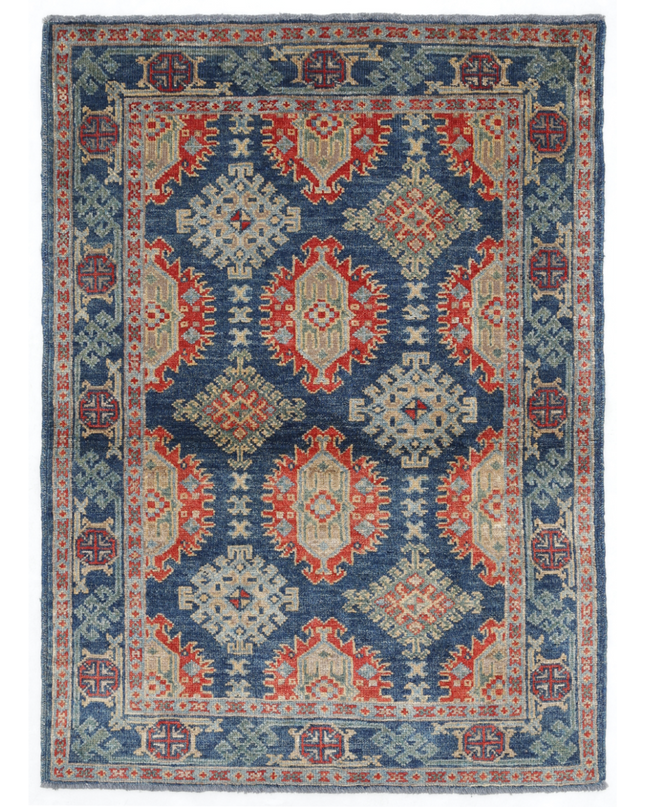 Hand Knotted Revival Wool Rug 3' 6" X 4' 10"