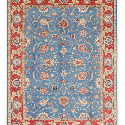 Hand Knotted Ziegler Wool Rug 9' 2" X 12' 0"
