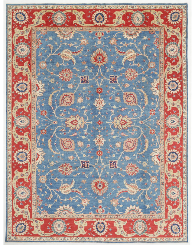 Hand Knotted Ziegler Wool Rug 9' 2" X 12' 0"