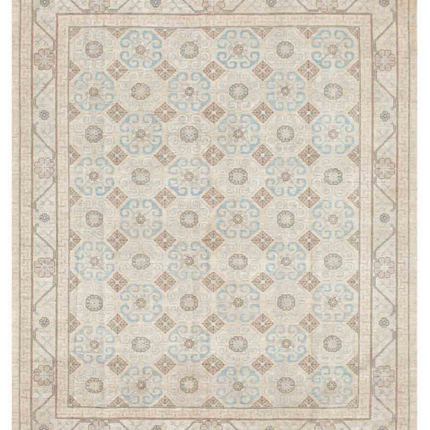 Hand Knotted Khotan Wool Rug 8' 0" X 9' 8"