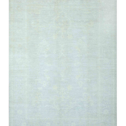 Hand Knotted Oushak Wool Rug 10' 0" X 13' 9"