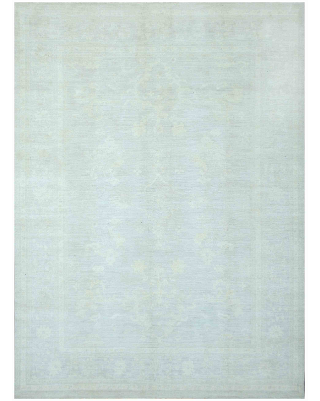 Hand Knotted Oushak Wool Rug 10' 0" X 13' 9"