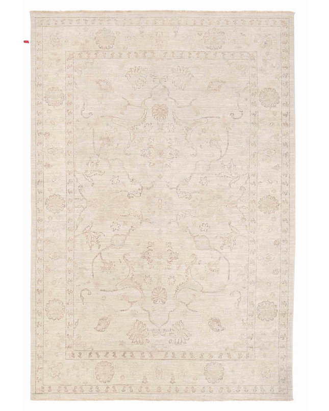 Hand Knotted Ziegler Wool Rug 6' 3" X 9' 3"
