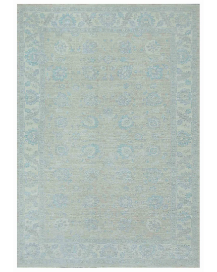 Hand Knotted Ziegler Wool Rug 6' 2" X 8' 11"