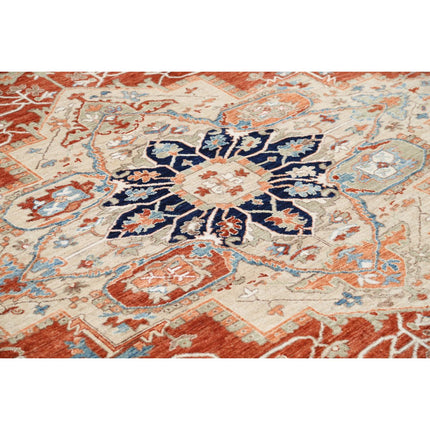 Heriz 8'0" X 9'8" Wool Hand-Knotted Rug