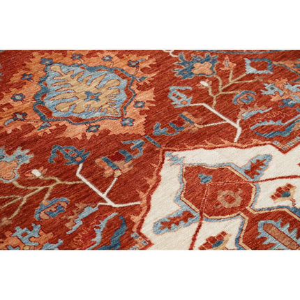 Heriz 8'9" X 11'5" Wool Hand-Knotted Rug