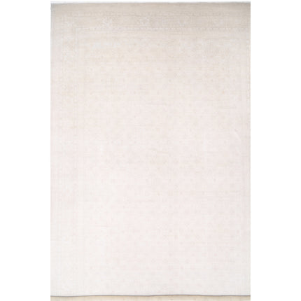 Khotan 17' 2" X 25' 2" Hand-Knotted Wool Rug 17' 2" X 25' 2" (523 X 767) / Ivory / Ivory