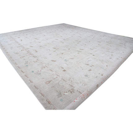 Ariana 17' 8" X 24' 4" Hand-Knotted Wool Rug 17' 8" X 24' 4" (538 X 742) / Ivory / Ivory