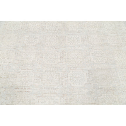 Khotan 17' 5" X 23' 11" Hand-Knotted Wool Rug 17' 5" X 23' 11" (531 X 729) / Brown / Ivory