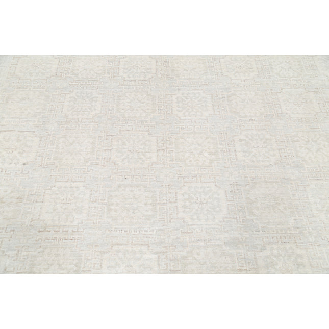 Khotan 17' 5" X 23' 11" Hand-Knotted Wool Rug 17' 5" X 23' 11" (531 X 729) / Brown / Ivory