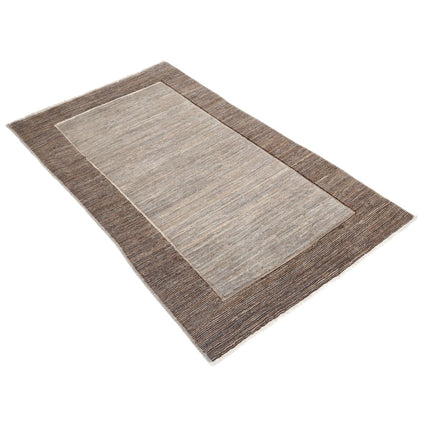 Modcar 5' 0" X 6' 9" Hand-Knotted Wool Rug 5' 0" X 6' 9" (152 X 206) / Brown / Brown