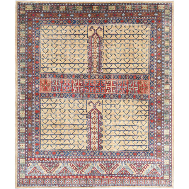 Revival Wool Hand Knotted Rug IVA0013524 - Natalia Rugs