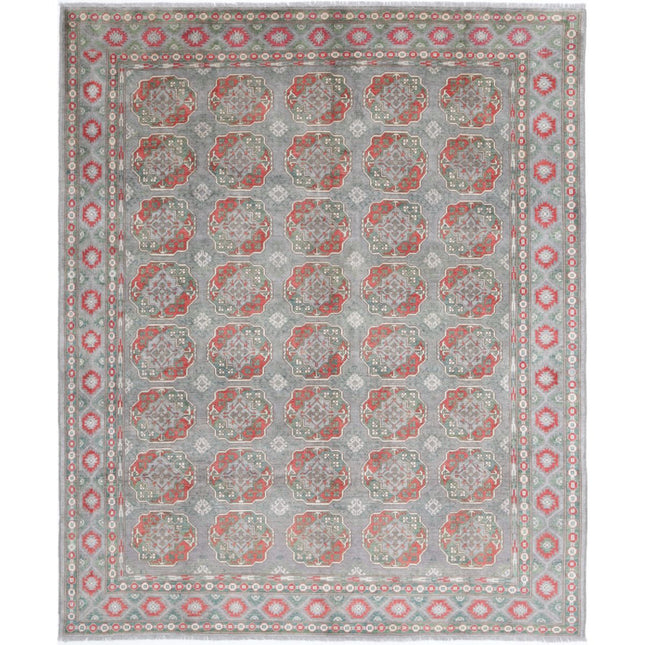 Revival Wool Hand Knotted Rug IVA0014001 - Natalia Rugs