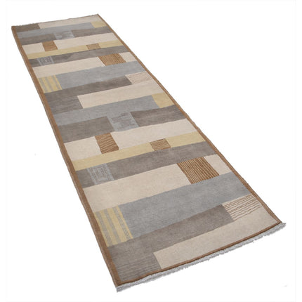 Modcar 2' 7" X 8' 0" Hand-Knotted Wool Rug 2' 7" X 8' 0" (79 X 244) / Multi / Multi