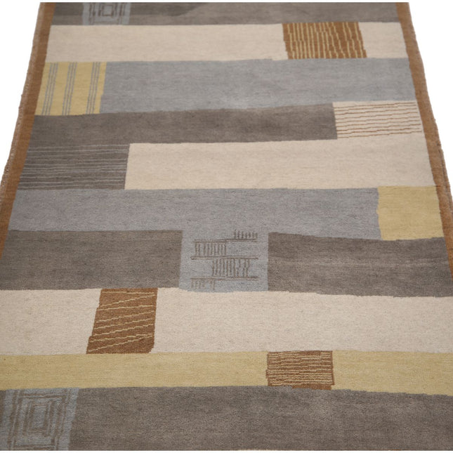 Modcar 2' 7" X 8' 0" Hand-Knotted Wool Rug 2' 7" X 8' 0" (79 X 244) / Multi / Multi