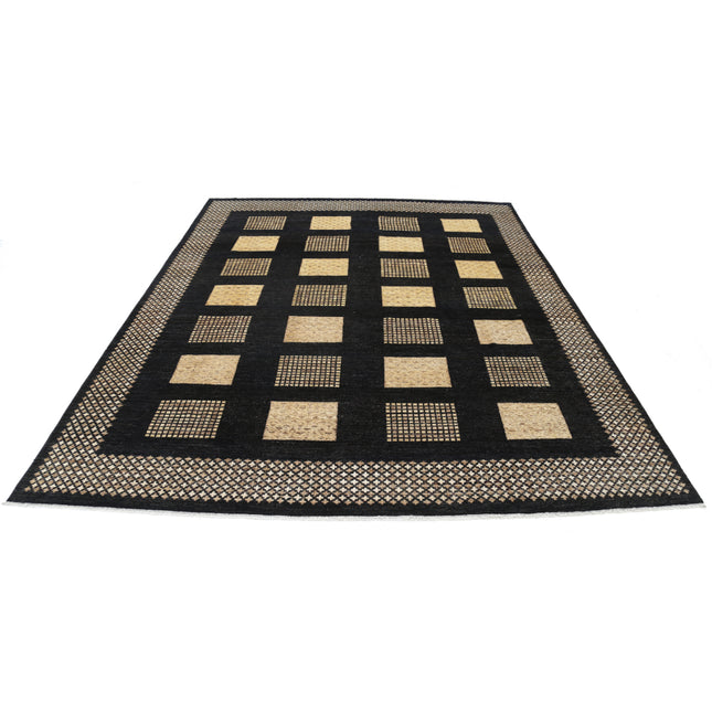 Modcar 7' 9" X 9' 3" Hand-Knotted Wool Rug 7' 9" X 9' 3" (236 X 282) / Black / Gold