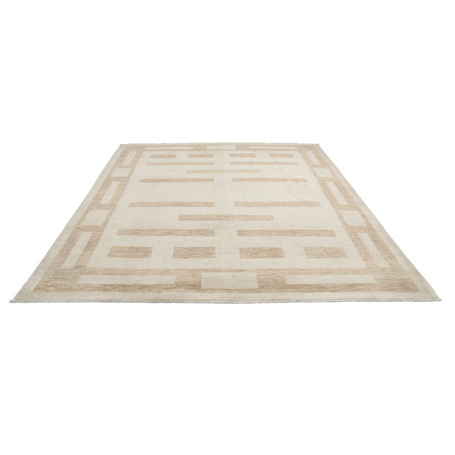 Modcar 8' 0" X 9' 9" Hand-Knotted Wool Rug 8' 0" X 9' 9" (244 X 297) / Brown / Brown