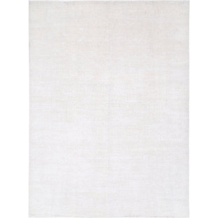 Serenity 12' 10" X 17' 2" Hand-Knotted Wool Rug 12' 10" X 17' 2" (391 X 523) / Ivory / Ivory