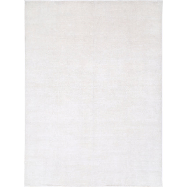 Serenity 12' 10" X 17' 2" Hand-Knotted Wool Rug 12' 10" X 17' 2" (391 X 523) / Ivory / Ivory