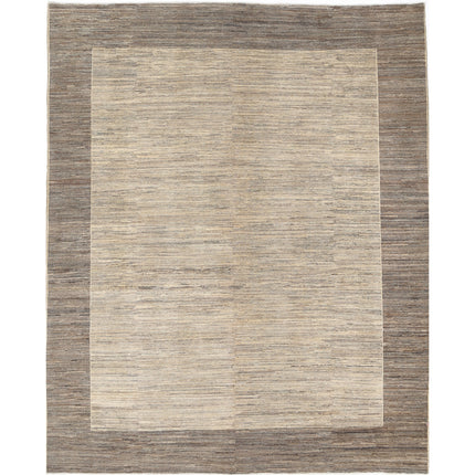 Modcar 6' 7" X 7' 11" Hand-Knotted Wool Rug 6' 7" X 7' 11" (201 X 241) / Grey / Grey