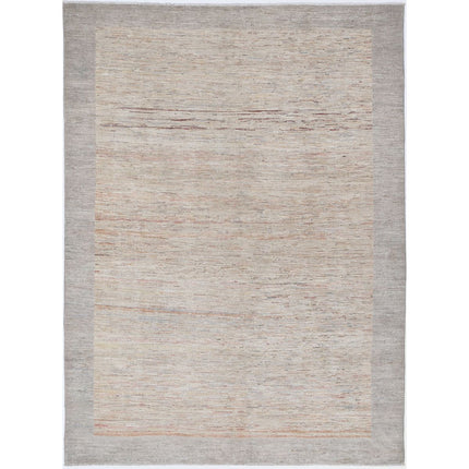 Modcar 6' 8" X 9' 2" Hand-Knotted Wool Rug 6' 8" X 9' 2" (203 X 279) / Multi / Grey